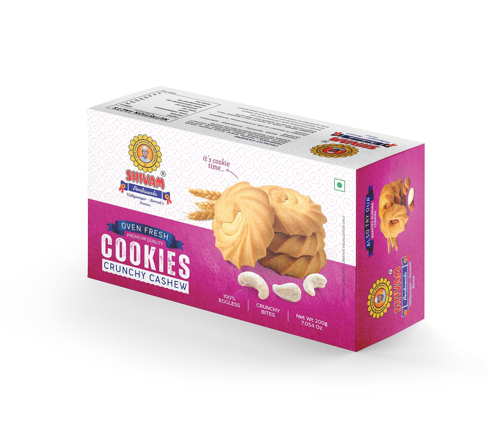 Crunchy Cashew Cookies - Shivam Pendawala